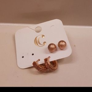 Rose gold earrings